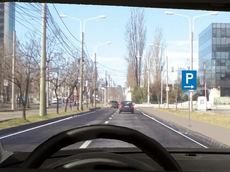 Unde veţi parca autovehiculul la întâlnirea acestui indicator?