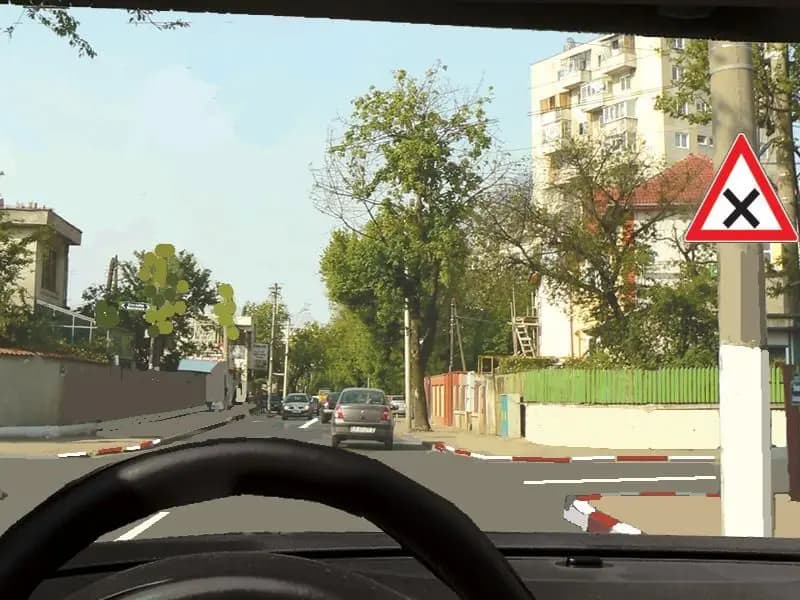 Cum procedaţi în prima intersecţie?