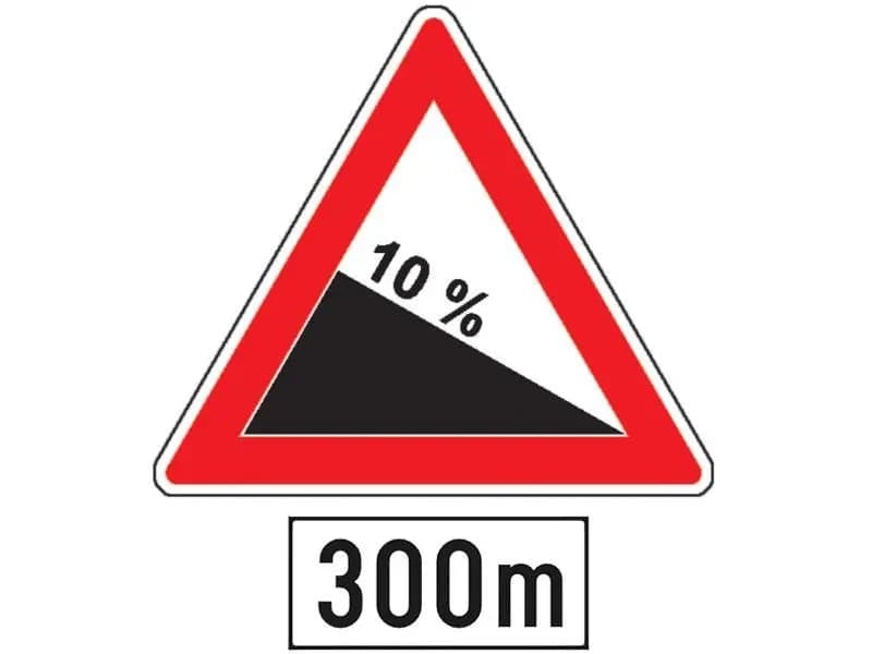 Ce vă avertizează indicatorul din imagine însoţit de panoul adiţional?