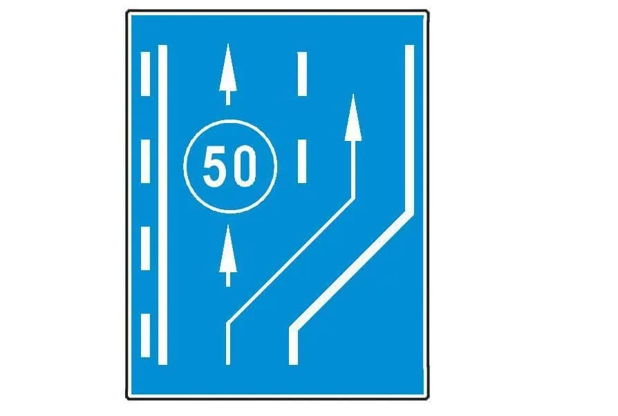 La intalnirea indicatorului, pe ce banda trebuie sa fie condus autobuzul?