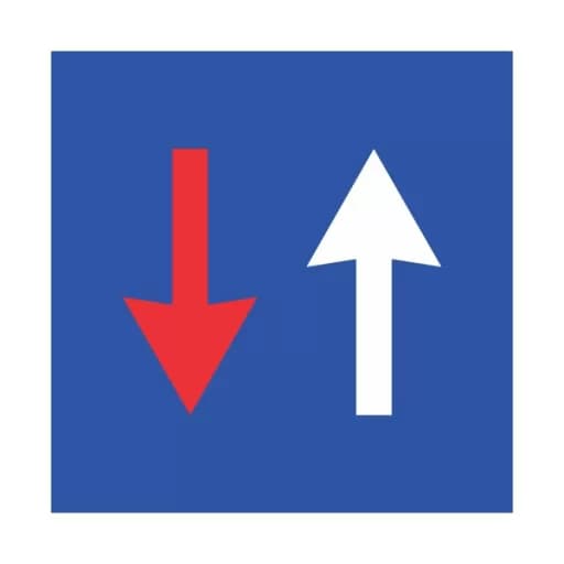 Prioritate fata de circulatia din sens invers Prioritate fata de circulatia din sens invers